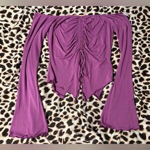 Y2K Fairycore Urban Outfitters Off Shoulder Long-Sleeve